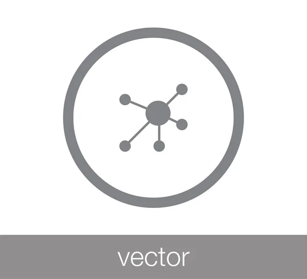 Ícone de hierarquia. Ícone de rede . —  Vetores de Stock