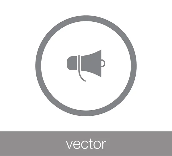 Loudspeaker web icon. — Stock Vector