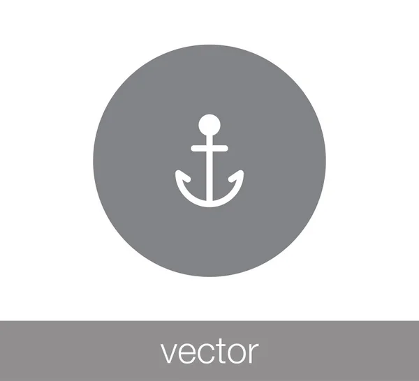 Ancla icono web . — Vector de stock