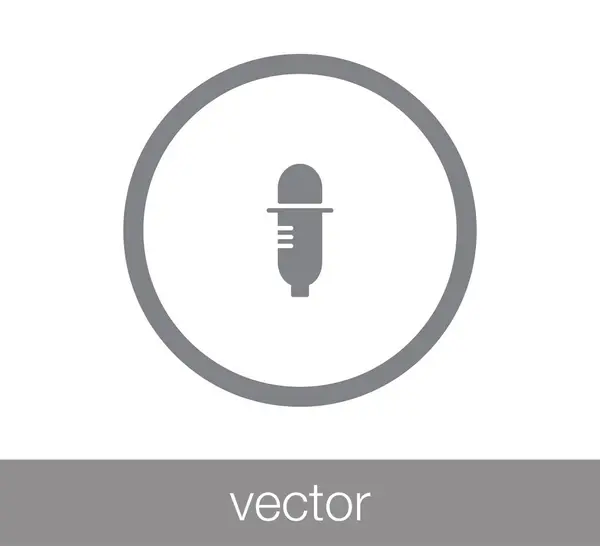 Cuentagotas icono plano — Vector de stock