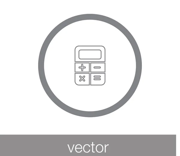Calculadora Icono plano. — Vector de stock