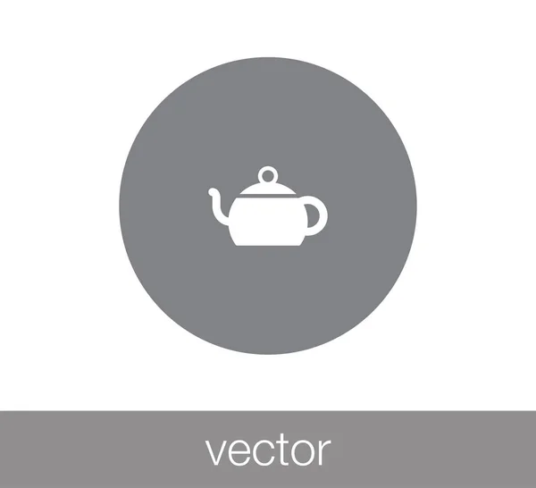 Diseño del icono de la taza de té — Vector de stock