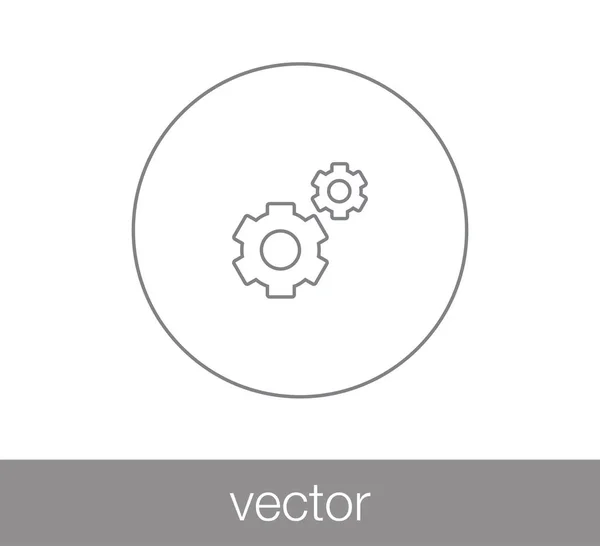 Cogwheels icono web . — Vector de stock