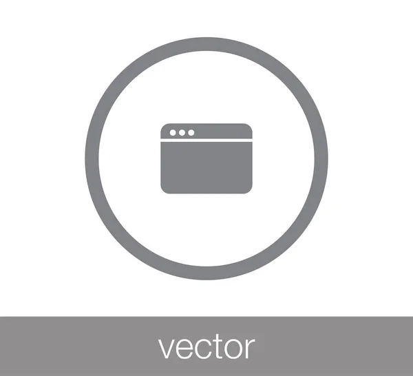 Window icon. Programming icon. — Stock Vector
