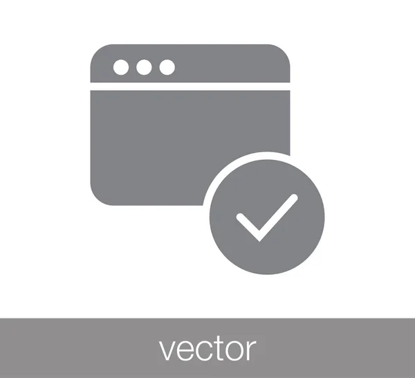 Icono de ventana. Icono de programación — Vector de stock