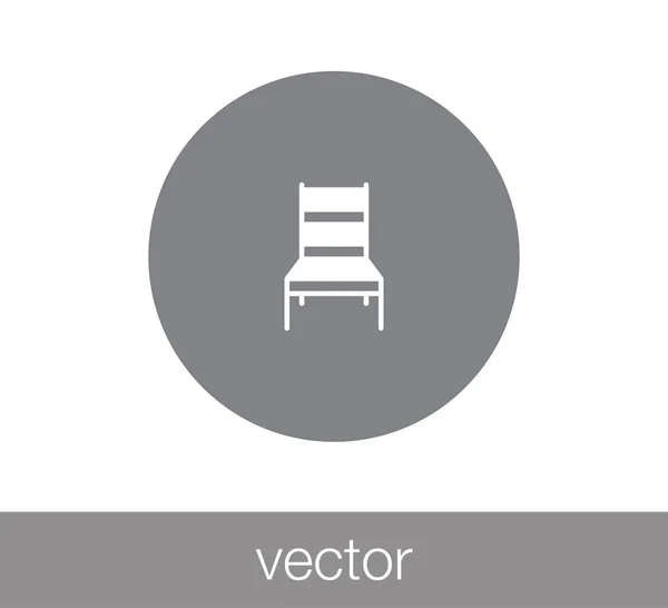 Ilustración del icono silla — Archivo Imágenes Vectoriales