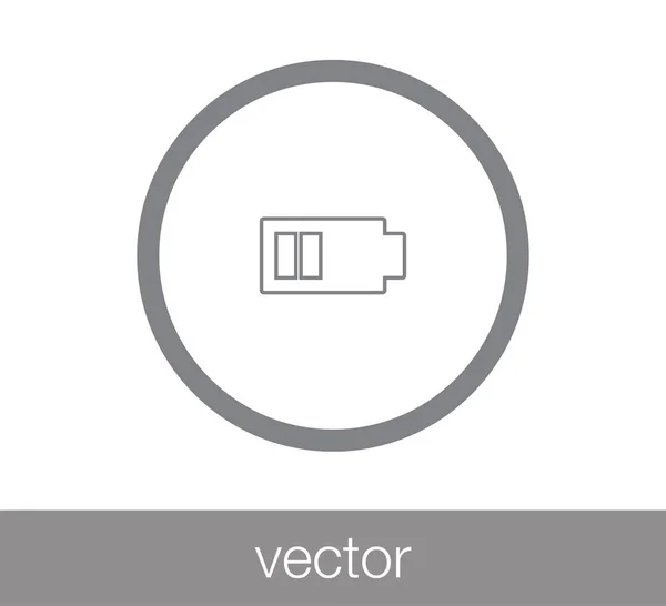 Battery flat icon. — Stock Vector