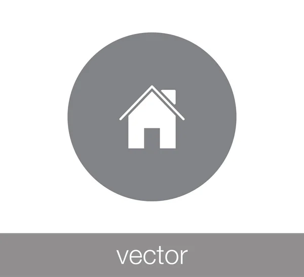 Casa icono web . — Vector de stock