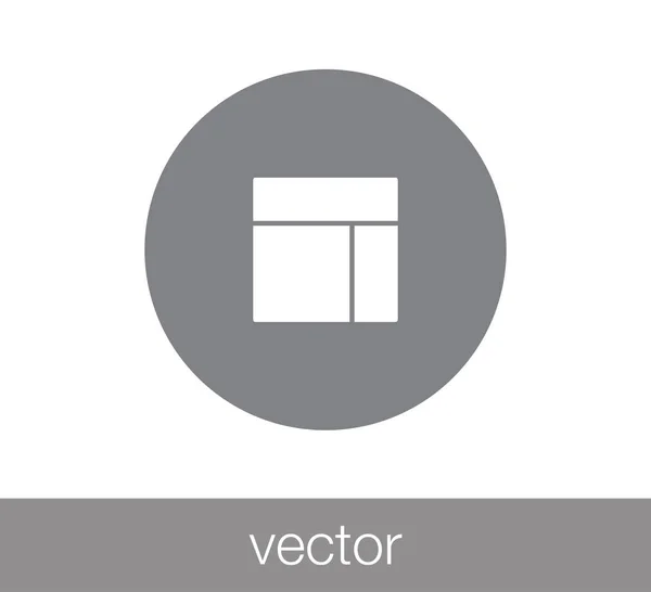 Значок слайда макета — стоковий вектор