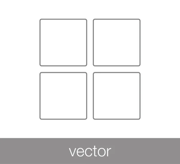 Cubes icône plate . — Image vectorielle