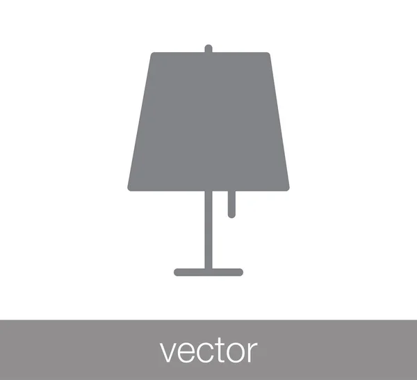 Значок настольной лампы — стоковый вектор