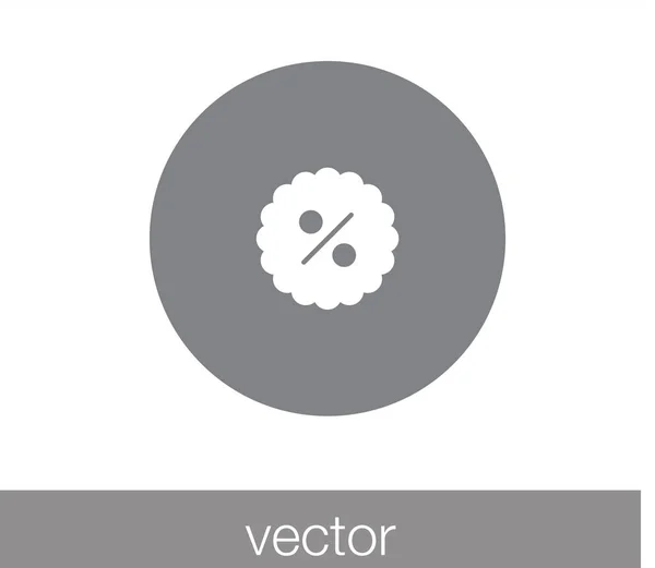 Percent sign icon. — Stock Vector