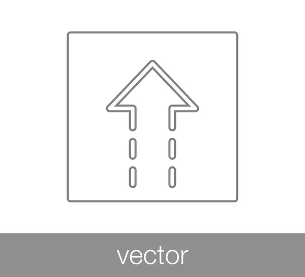 Subir icono web . — Vector de stock