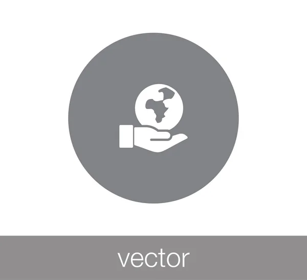 Icono web eco — Vector de stock