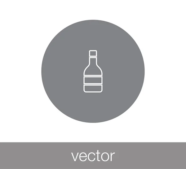 Conception de l'icône bouteille — Image vectorielle