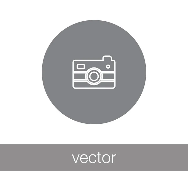 Foto camera pictogram. — Stockvector