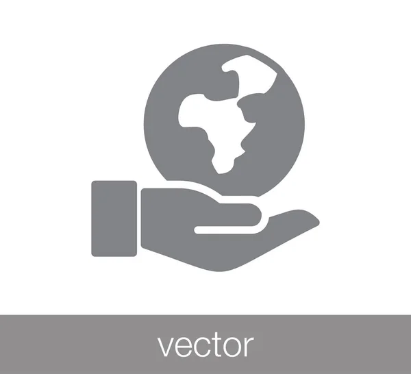 Icono web eco — Vector de stock