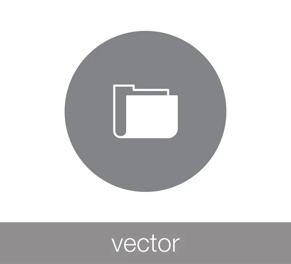 Jednoduché ikony složky — Stockový vektor