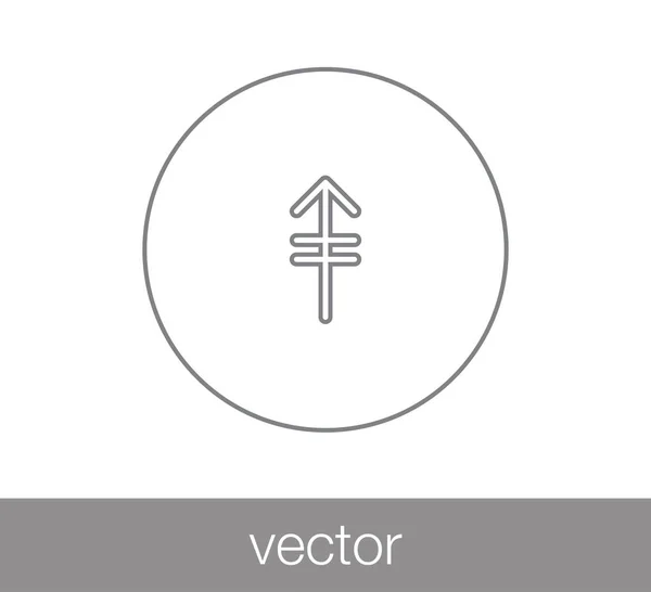 Fel nyíl ikon. — Stock Vector