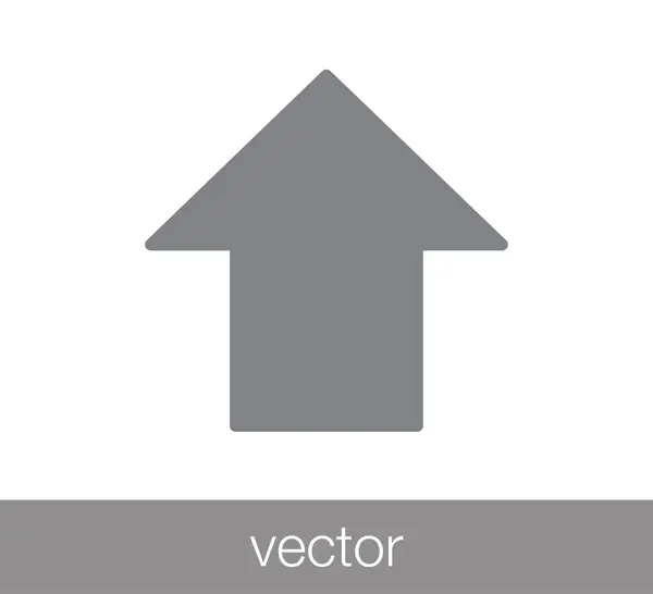 Icono flecha arriba . — Vector de stock