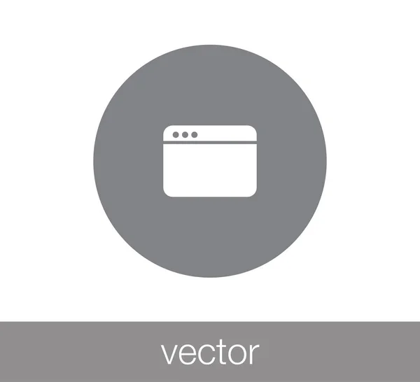 Icono de ventana. Icono de programación — Archivo Imágenes Vectoriales