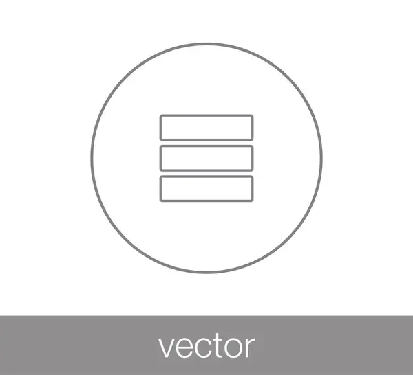 Ícone web do servidor — Vetor de Stock