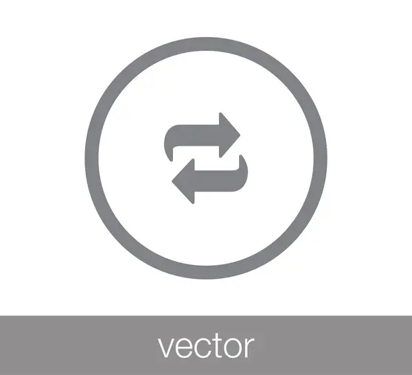 Transzfer lapos ikon. — Stock Vector