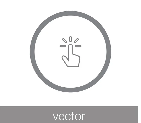 Toca el icono del gesto — Vector de stock