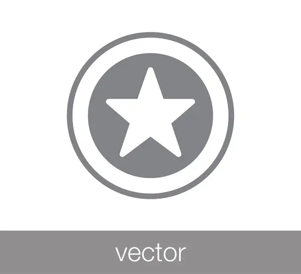 Ícone web estrela —  Vetores de Stock