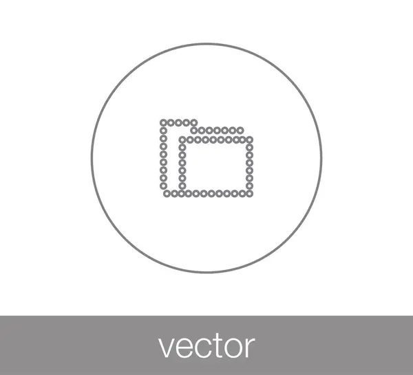 Carpeta icono simple — Vector de stock