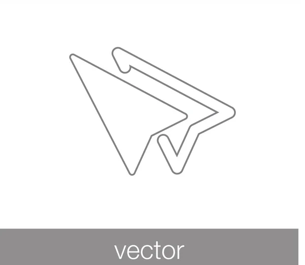Kurzor ikonja. mutató ikon. — Stock Vector