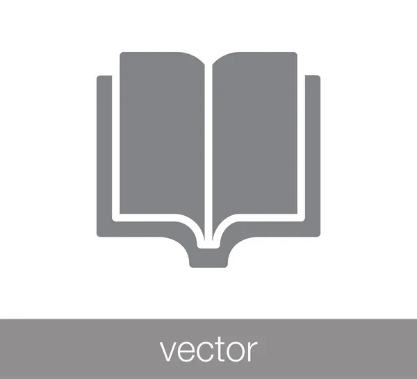 Libro abierto icono. — Vector de stock