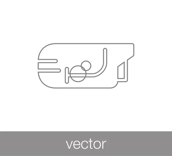 Icono de cámara fotográfica. — Vector de stock