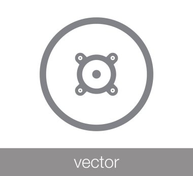 Daha yüksek sesle düz simgesi.