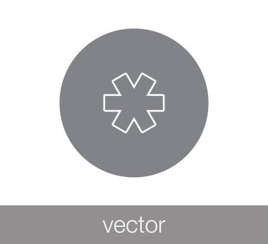 Yıldız anahtar simgesi.