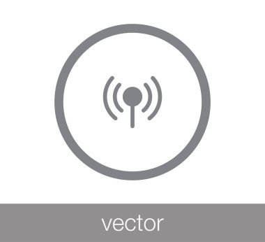 WiFi simgesi. Kablosuz simgesi.