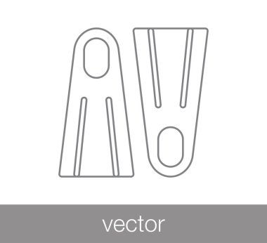 Dalış paletleri simgesi