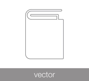 kitap simgesini illüstrasyon.