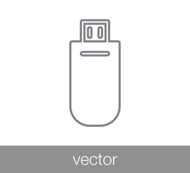 USB konektörü simgesi