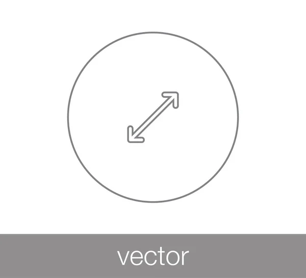 Ícone de ferramenta de escala — Vetor de Stock