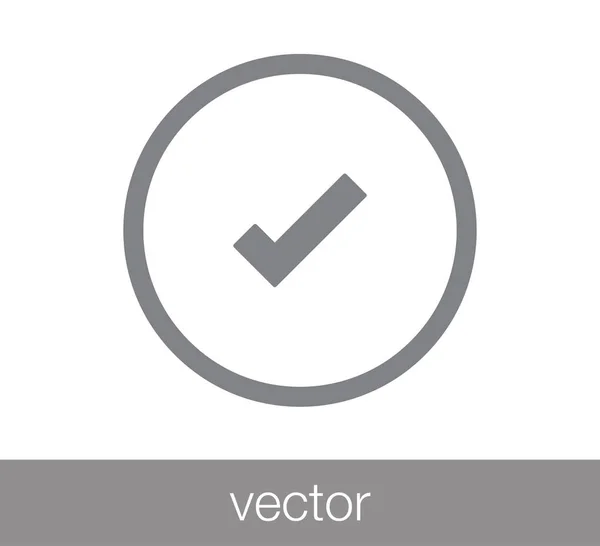 Ícone de marca de verificação . —  Vetores de Stock