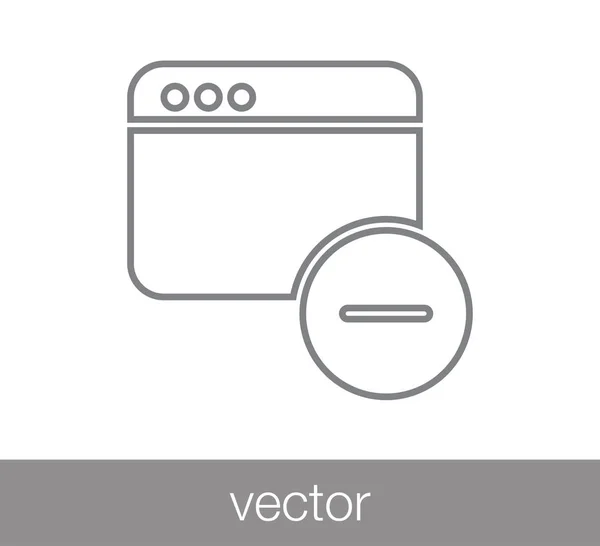 Fenster-Symbol. Programmiersymbol — Stockvektor