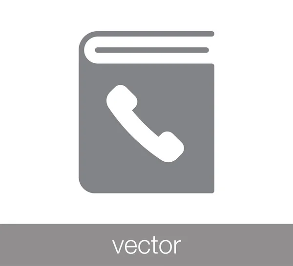 Telefonbuch-Ikone. — Stockvektor
