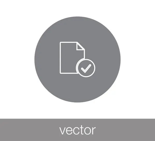 Dokumentum webes ikon. — Stock Vector