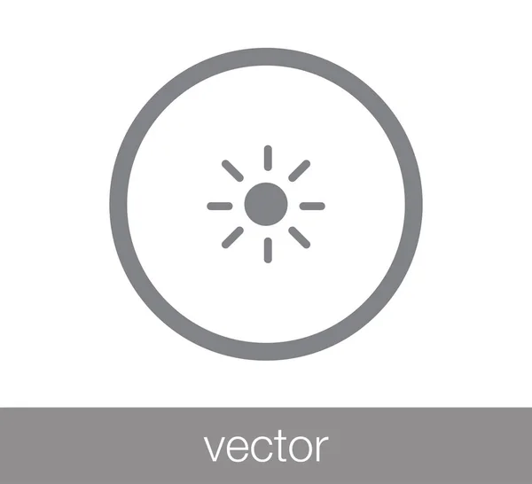 Zonlicht pictogram. — Stockvector