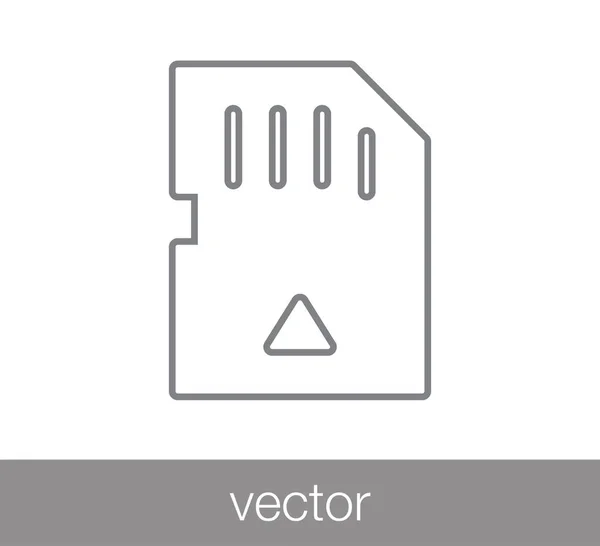 Symbol paměťové karty. — Stockový vektor
