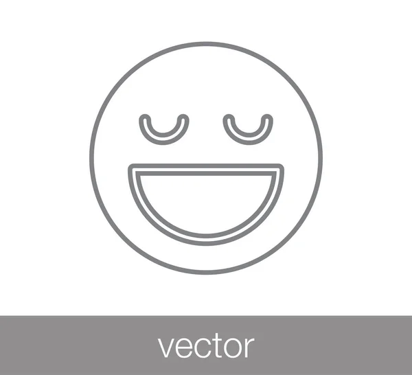 Sonrisa icono de la cara — Vector de stock