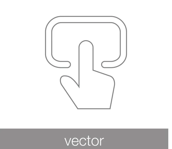 Tocca icona gesto — Vettoriale Stock