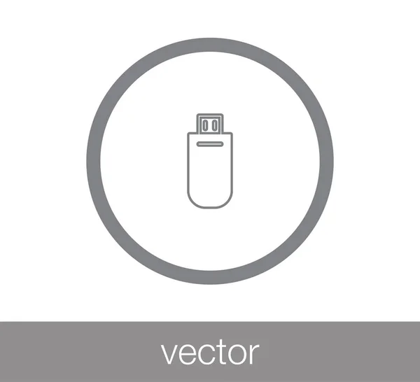 USB connector icon — Stock Vector