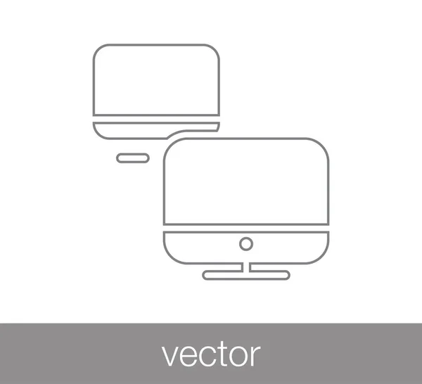 Local network icon — Stock Vector